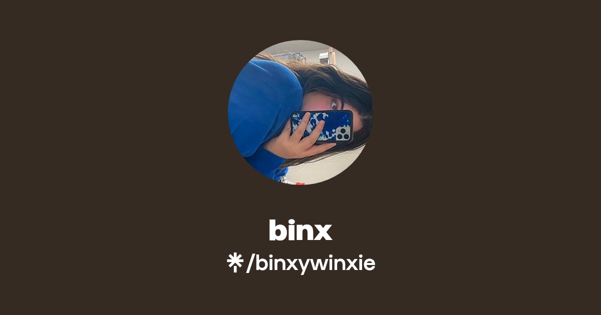 binx - Find binx Onlyfans - Linktree