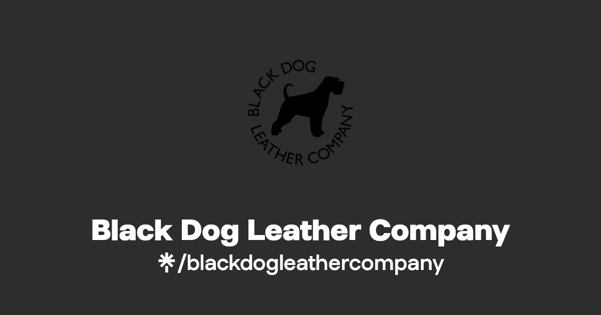 Black Dog Leather Company Instagram, Facebook Linktree