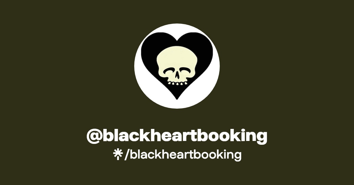 blackheartbooking Twitter, Instagram, Facebook Linktree
