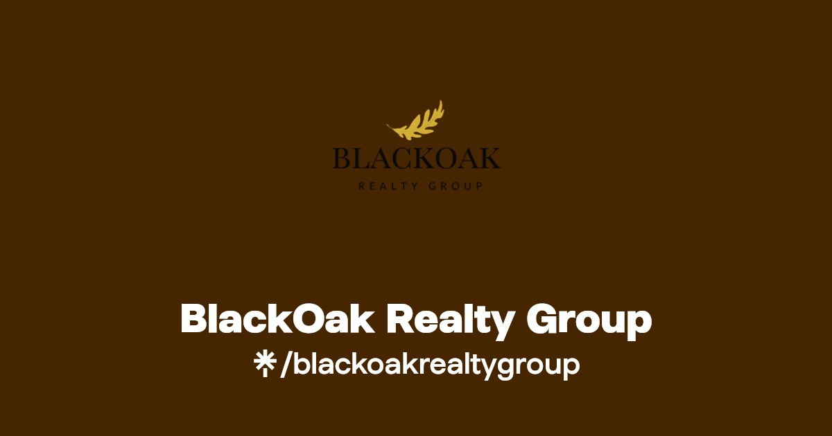 BlackOak Realty Group Instagram, Facebook Linktree