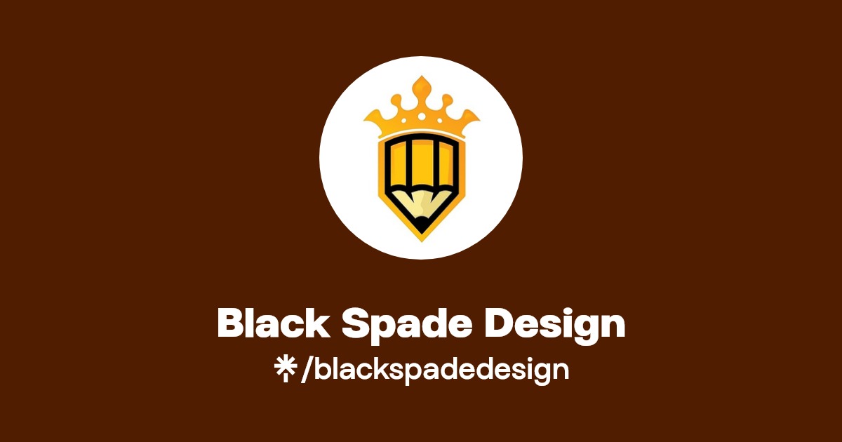Black Spade Design Instagram, Facebook Linktree