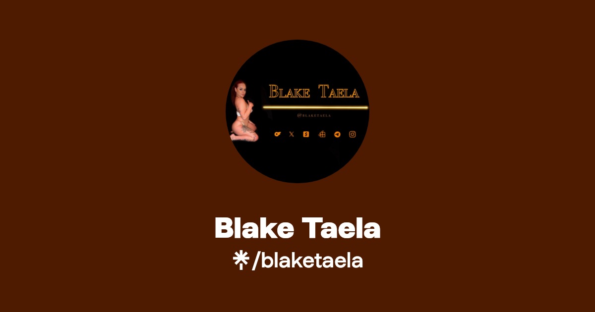 Blake Taela - Find Blake Taela Onlyfans - Linktree