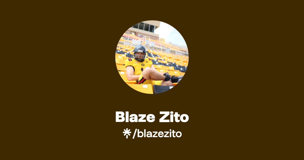 Blaze Zito Twitter, Instagram, TikTok Linktree