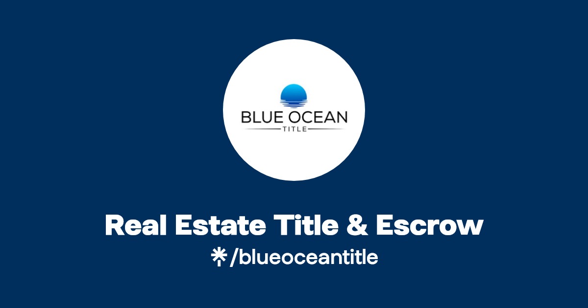 Real Estate Title & Escrow Twitter, Instagram, Facebook Linktree