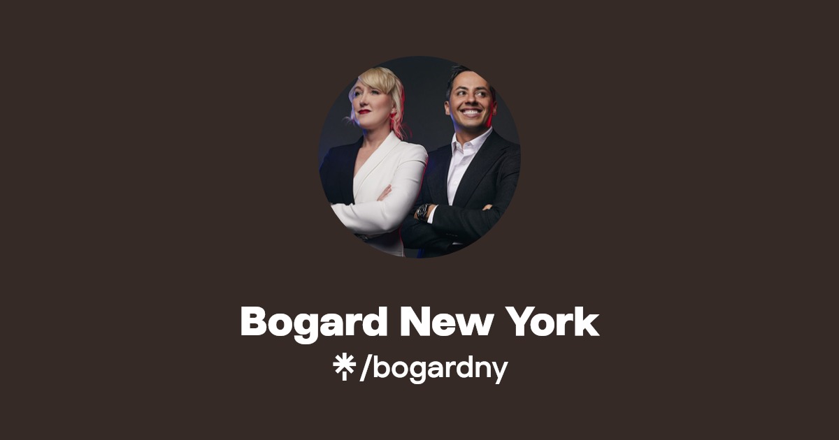 Bogard New York Instagram, Facebook Linktree
