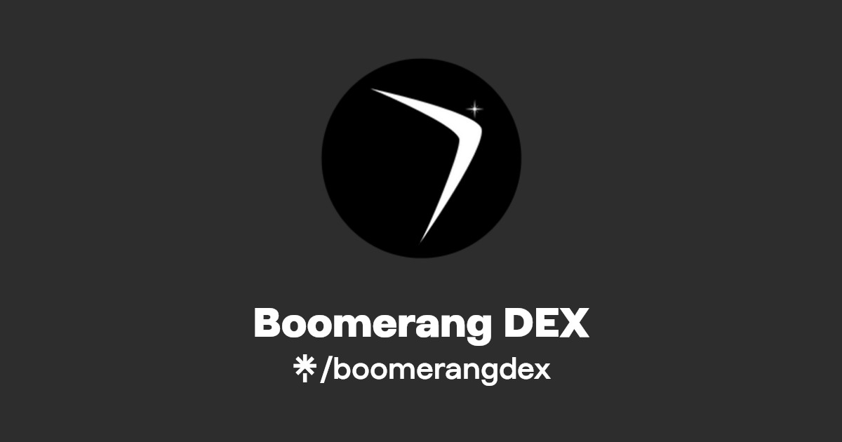 Boomerang DEX Twitter Linktree