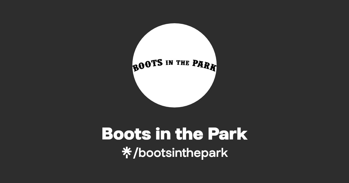 Boots in the Park Instagram, Facebook Linktree