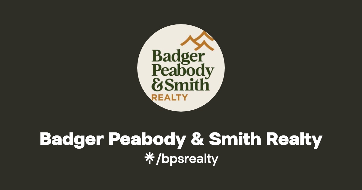Badger Peabody & Smith Realty Instagram, Facebook Linktree