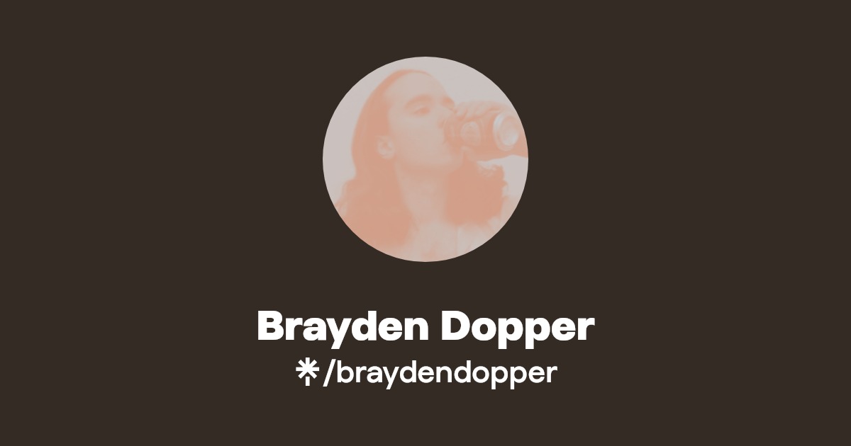 Brayden Dopper Instagram Linktree
