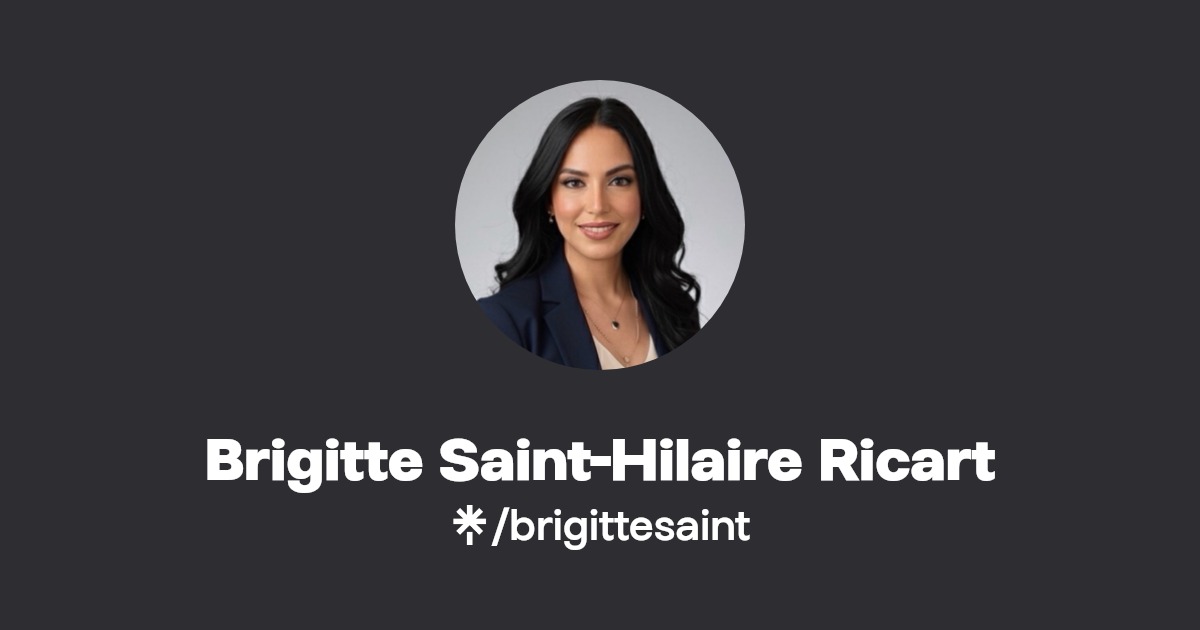 Brigitte SaintHilaire Ricart Instagram Linktree