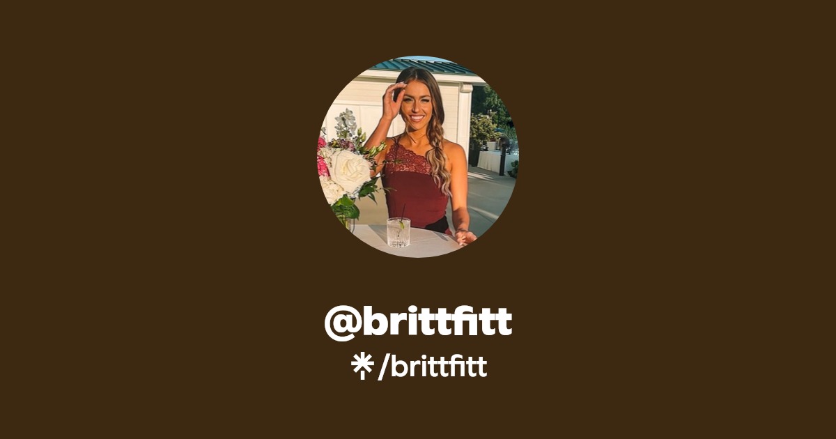 brittfitt Instagram, TikTok Linktree