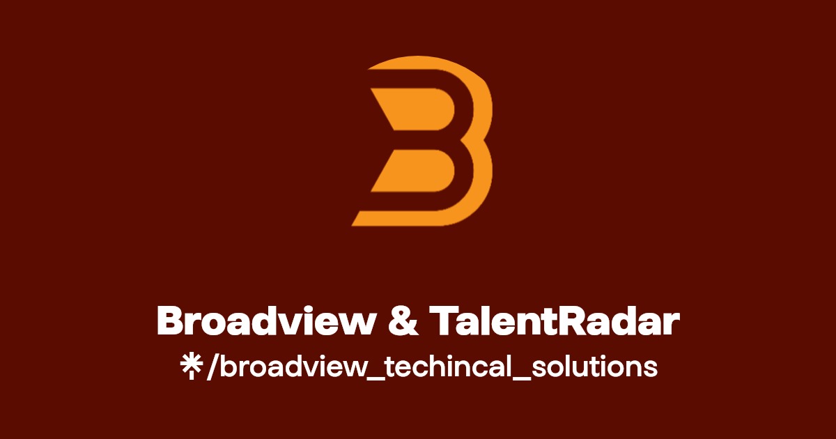 Broadview & TalentRadar Instagram, Facebook Linktree