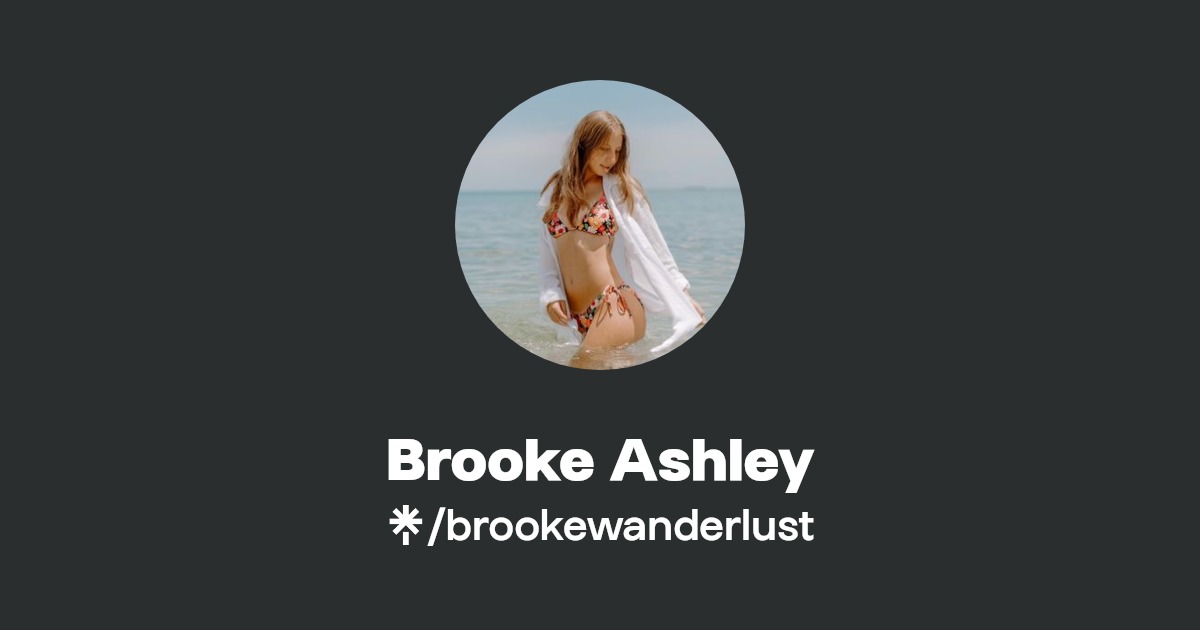 Brooke Ashley | Instagram, TikTok | Linktree