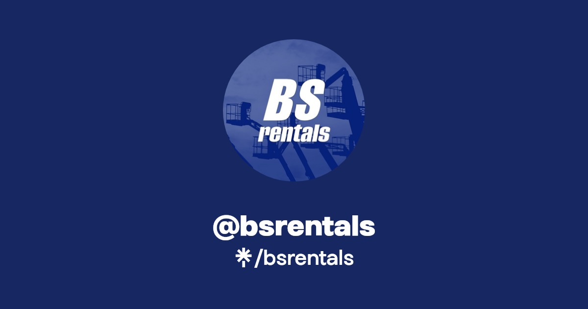 bsrentals Instagram, Facebook, TikTok Linktree