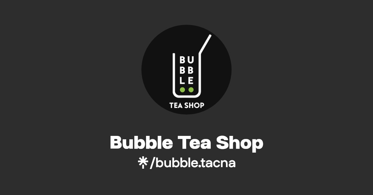 Bubble Tea Shop Instagram, Facebook, TikTok Linktree