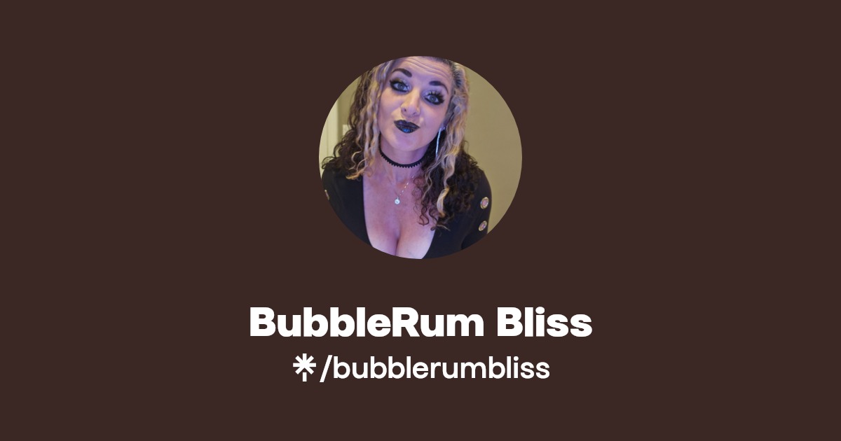 BubbleRum Bliss - Find BubbleRum Bliss Onlyfans - Linktree