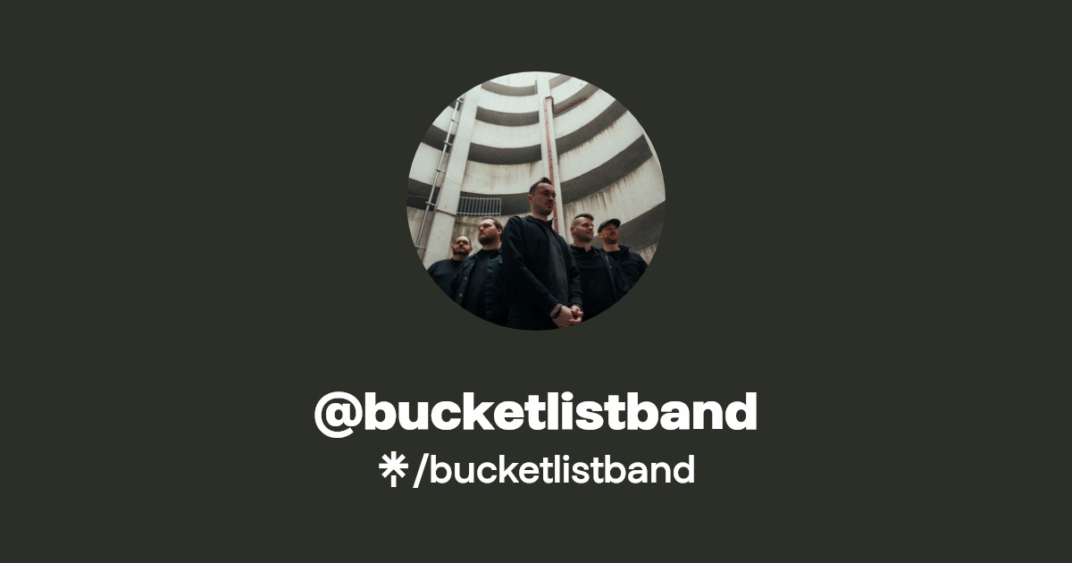 bucketlistband Instagram, Facebook Linktree