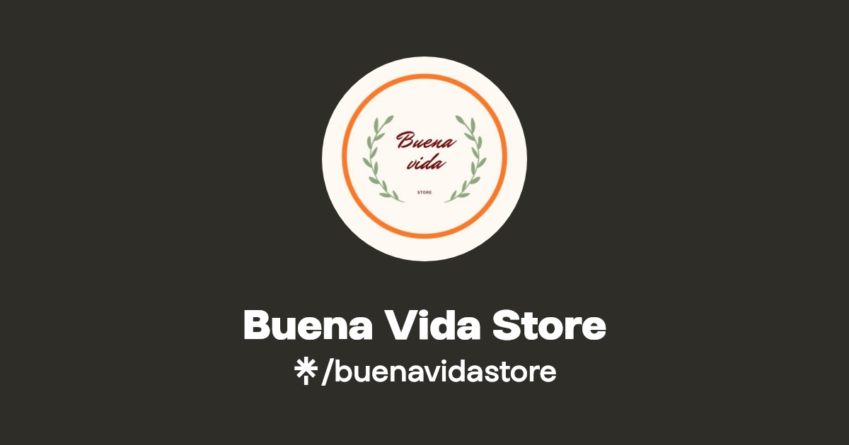 Buena Vida Store Instagram, TikTok Linktree