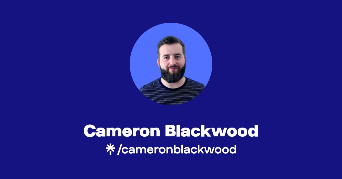 Cameron Blackwood Instagram Linktree