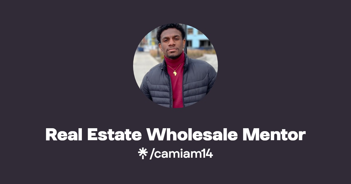 Real Estate Wholesale Mentor Instagram Linktree