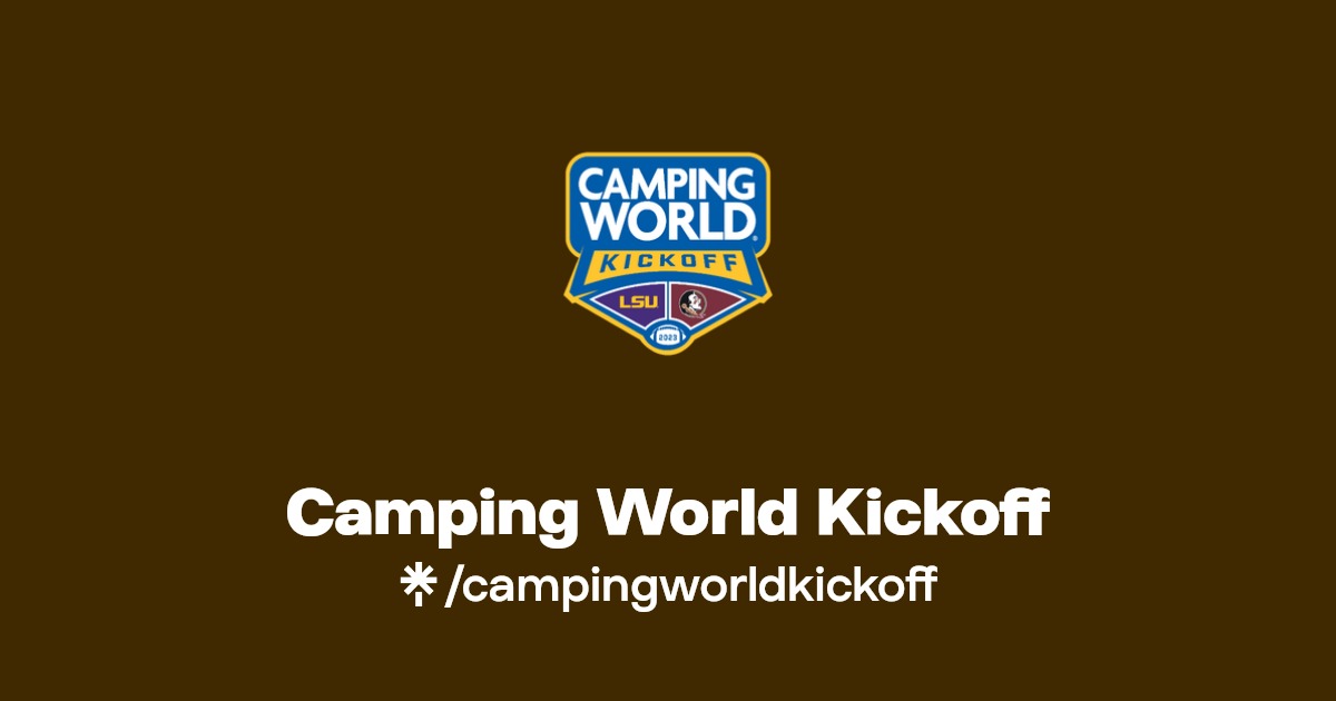 Camping World Kickoff Twitter, Facebook Linktree