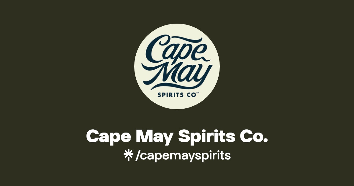 Cape May Spirits Co. Instagram, Facebook Linktree