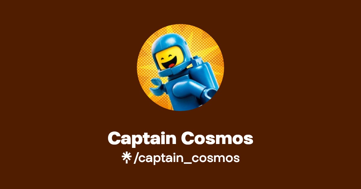 Captain Cosmos Twitter, Instagram Linktree