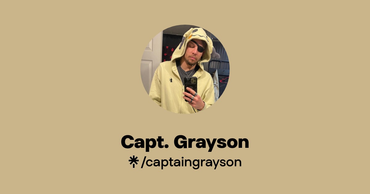 Capt. Grayson - Find Capt. Grayson Onlyfans - Linktree