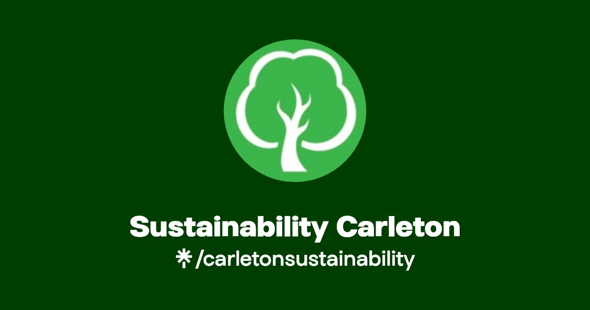 Sustainability Carleton Instagram, Facebook Linktree