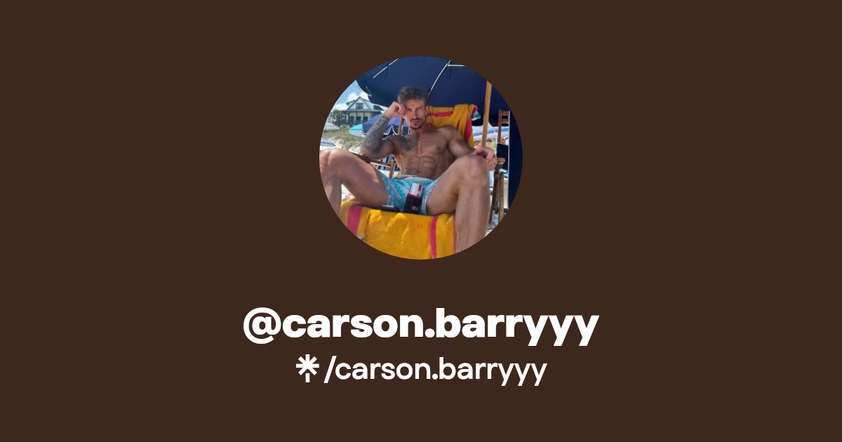 carson.barryyy - Find @carson.barryyy Onlyfans - Linktree