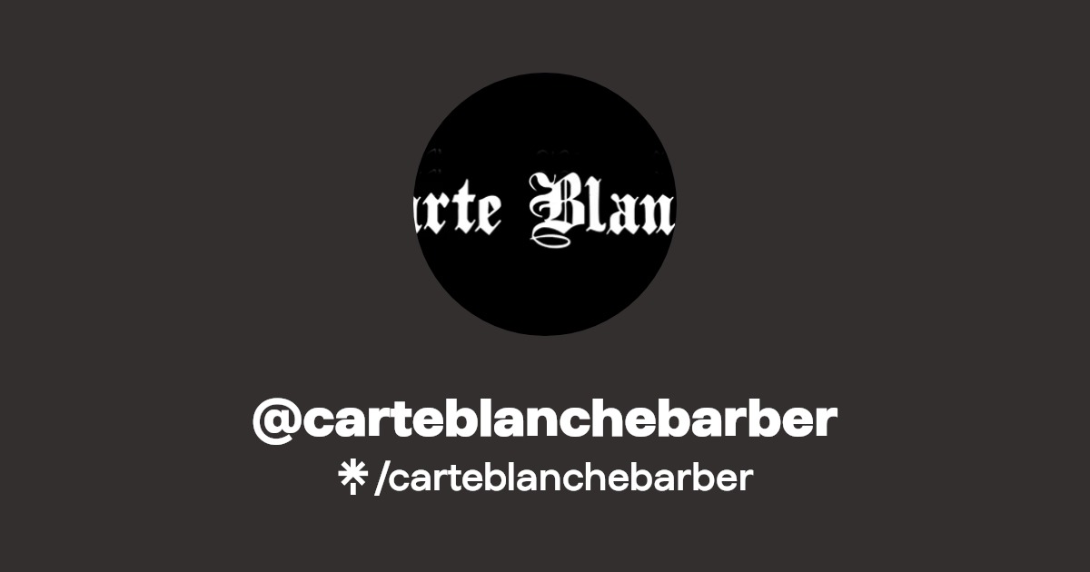 carteblanchebarber Instagram Linktree