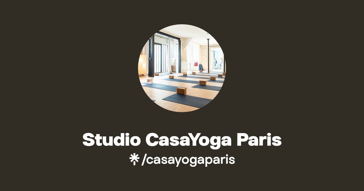 Studio CasaYoga Paris Facebook Linktree