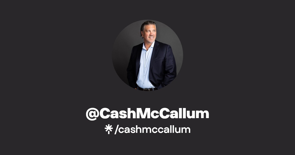 CashMcCallum Instagram, Facebook Linktree