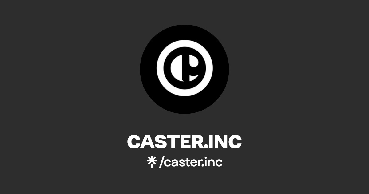 CASTER.INC Instagram Linktree
