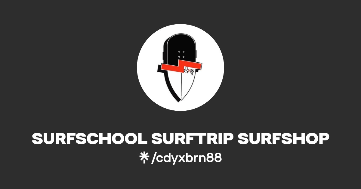 SURFSCHOOL SURFTRIP Instagram, Facebook, TikTok Linktree