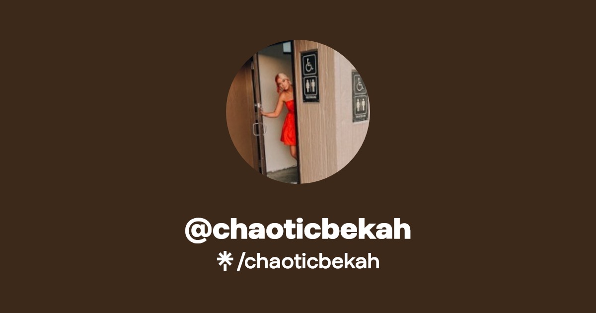 chaoticbekah | Instagram, TikTok | Linktree
