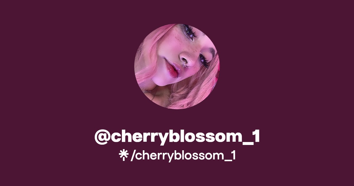 cherryblossom_1 - Find @cherryblossom_1 Onlyfans - Linktree