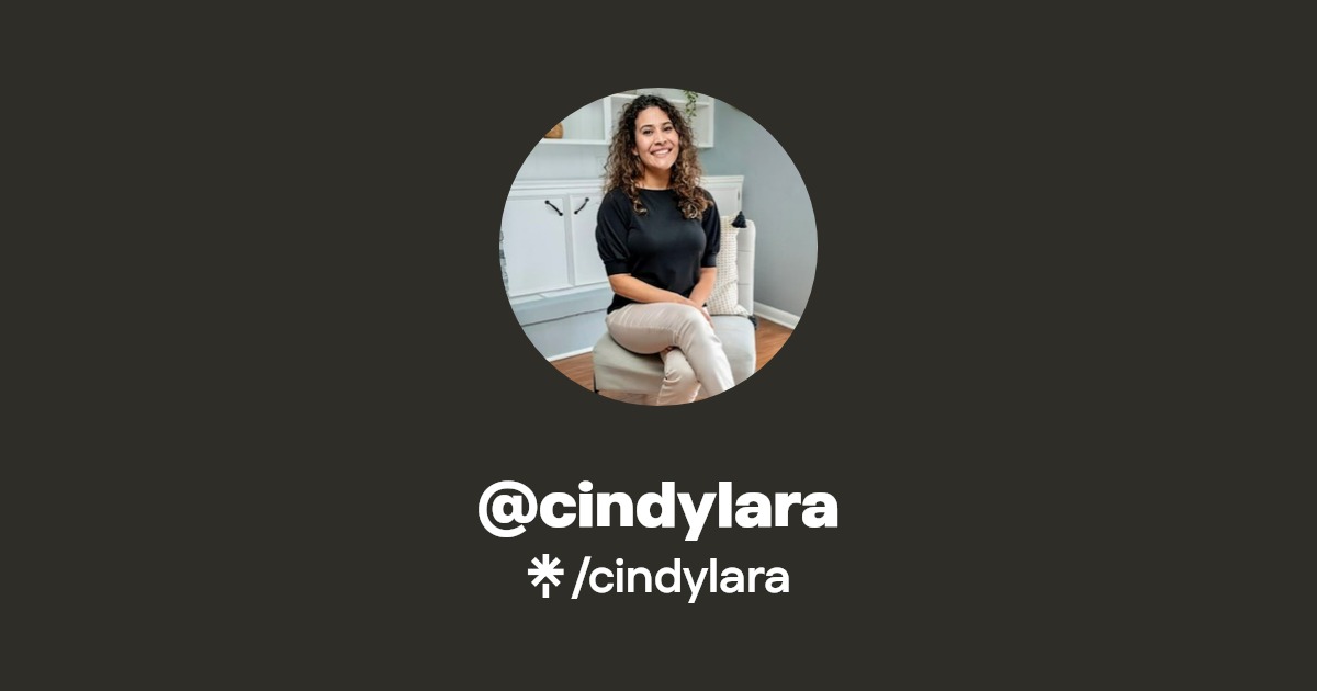 cindylara | Instagram, Facebook | Linktree