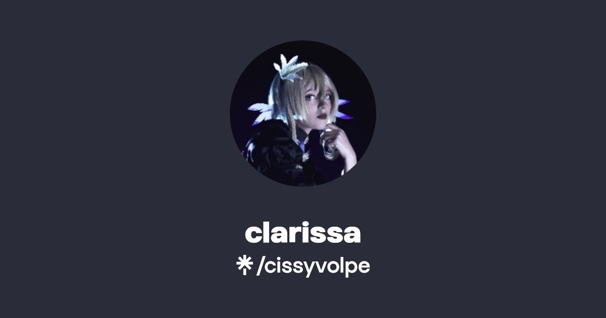 clarissa Instagram, TikTok Linktree