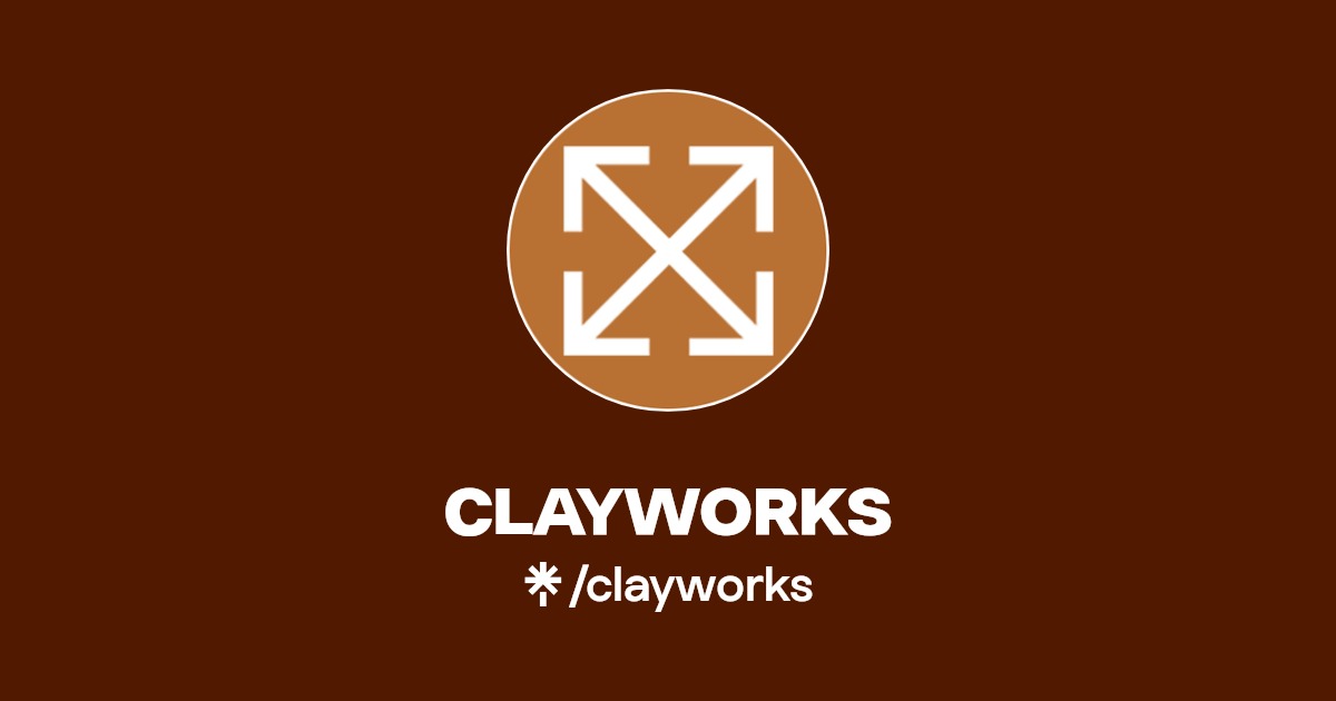 CLAYWORKS Instagram, Facebook Linktree