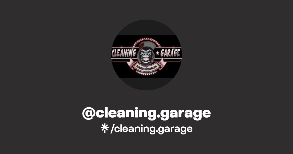 cleaning.garage Instagram, Facebook, TikTok Linktree