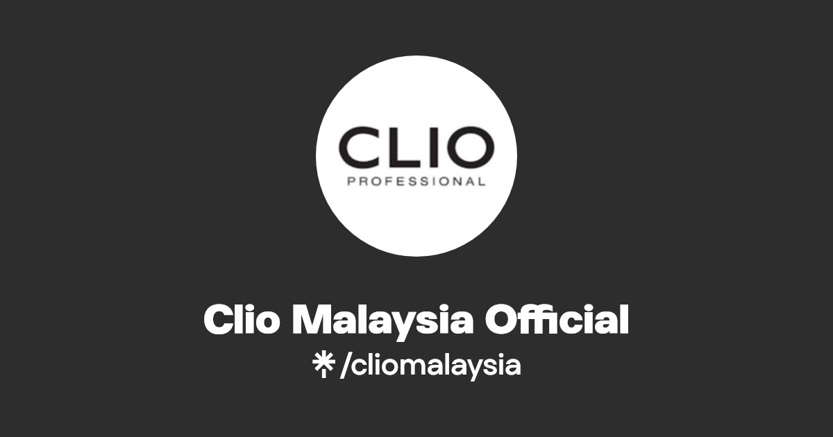 Clio Malaysia Official Instagram, Facebook Linktree