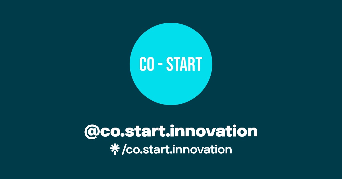 co.start.innovation Listen on YouTube, Spotify Linktree