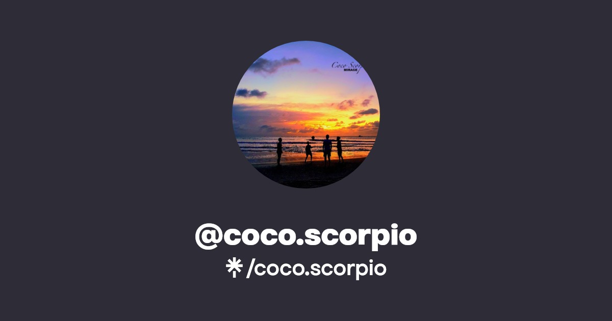 coco.scorpio | Instagram | Linktree