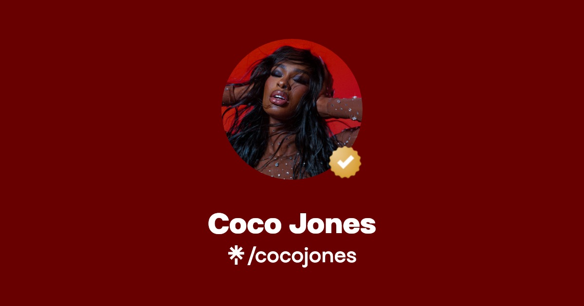 Coco Jones Instagram, TikTok Linktree