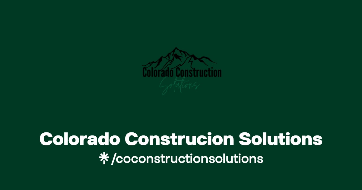 Colorado Construcion Solutions Instagram Linktree