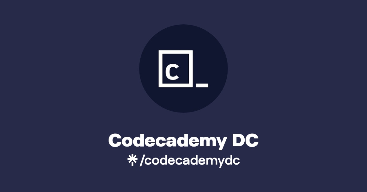 Codecademy DC Twitter, Instagram Linktree