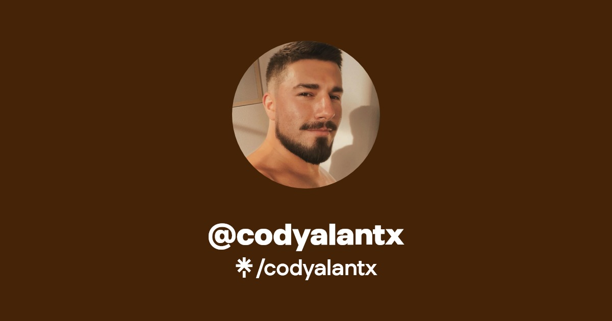 codyalantx - Find @codyalantx Onlyfans - Linktree