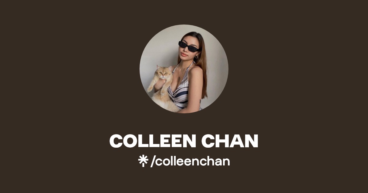 COLLEEN CHAN Instagram, Facebook, TikTok Linktree