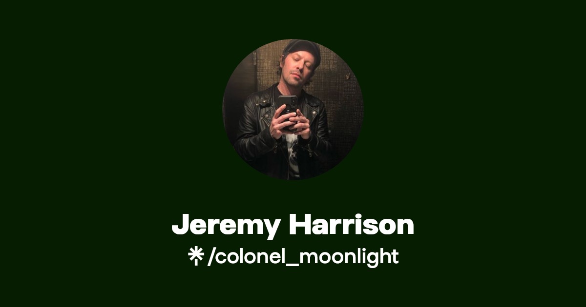 Jeremy Harrison Instagram Linktree